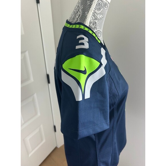 Nike Seattle Seahawks On Field Russel Wilson 3 NFL Football Jersey Women Medium - Picture 8 of 9